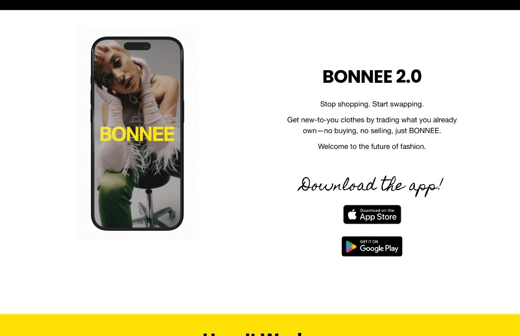 BONNEE - Clothing swap mobile app by CODE UI ANDY