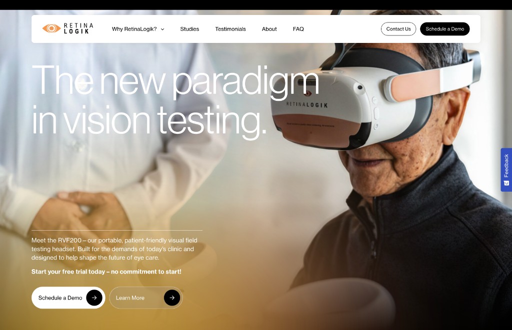 RetinaLogik - Vision testing platform by CODE UI ANDY